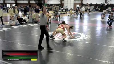 132 lbs Finals (4 Team) - Rowdey Peterson, Juab vs Daysen Rinderknecht, Uintah B