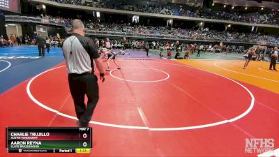 6A 113 lbs Champ. Round 1 - Aaron Reyna, Clute Brazoswood vs Charlie Trujillo, Austin Vandegrift