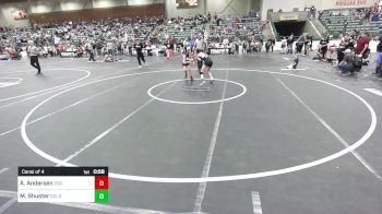 88 lbs Consi Of 4 - Averi Andersen, 208 Spartans vs Mia Shuster, Gold Rush Wrestling