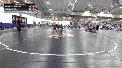 145 lbs Champ. Round 1 - Kori Campbell, Lindsey Wilson vs Valeria Rodriguez, Quincy