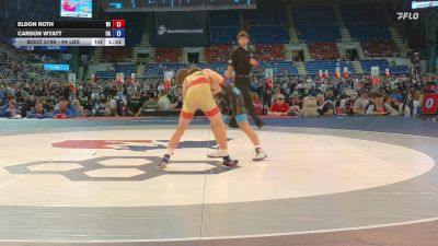 94 lbs Champ. Rd Of 64 - Eldon Roth, WI vs Carson Wyatt, CA