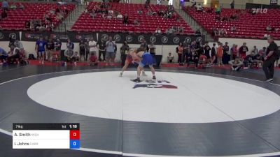 71 kg Cons 16 #1 - Augustus Smith, Mighty Bluebirds Wrestling vs Isaac Johns, Carr Wrestling Academy