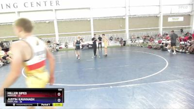 138 lbs Round 1 (8 Team) - Miller Sipes, Missouri vs Justin Kavanagh, Maryland