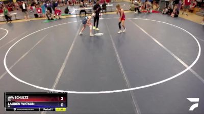 100 lbs Quarterfinal - Ava Schultz, MN vs Lauren Watson, IA