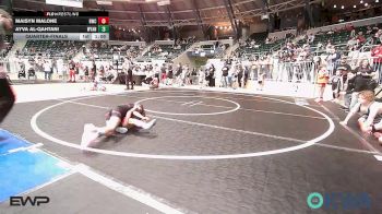 54 lbs Quarterfinal - Maisyn Malone, Bartlesville Wrestling Club vs Ayva Al-Qahtani, Wyandotte Youth Wrestling