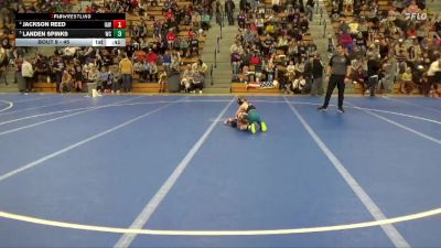 45 lbs Quarterfinal - Jackson Reed, Immortal Athletics WC vs Landen Spinks, WML Cobras