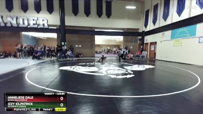 120lbs Champ. Round 2 - Anneliese Dale, Black Hills (Girls) vs Izzy Kilpatrick, Klahowya (Girls)
