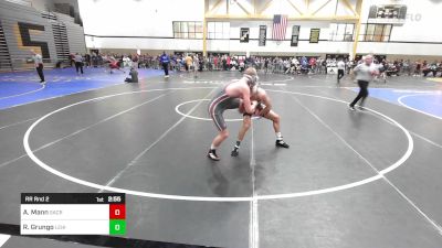 165E lbs Rr Rnd 2 - Anthony Mann, Sacred Heart vs Richie Grungo, Lehigh