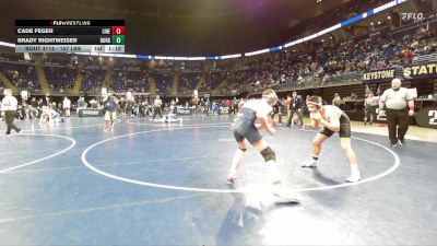 157 lbs Consy 4 - Cade Feger, Line Mountain vs Brady Rightweiser, Burgettstown