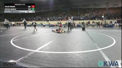 67 lbs 2nd Place - Ollie Siegel, Raw Wrestling Club vs Bryar Burch, Sperry Wrestling Club
