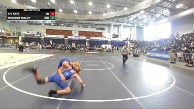 160 lbs Round 3 (3 Team) - Ari Kaye, Long Beach Sr vs Maximus Taylor, Webster Schroeder High Sch