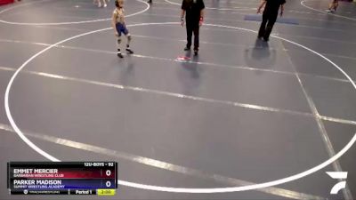 92 lbs Cons. Round 1 - Emmet Mercier, Barbarian Wrestling Club vs Parker Madison, Summit Wrestling Academy