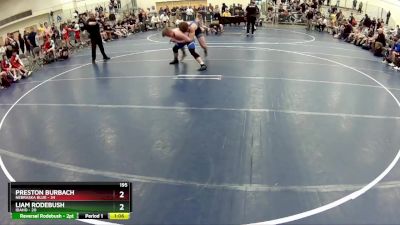 195 lbs Finals (8 Team) - Liam Rodebush, Idaho vs Preston Burbach, Nebraska Blue