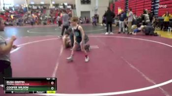 55 lbs Cons. Round 2 - Rush Griffin, Techfall Wrestling Club vs Cooper Wilson, Elevate Wrestling Club