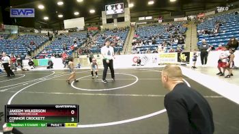 61 lbs Quarterfinal - Connor Crockett, WTC vs Jakeem Wilkerson, Salina Wrestling Club