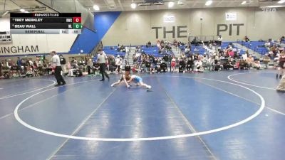 69 lbs Semifinal - Trey Merkley, Uintah Wrestling vs Beau Wall, Team Prestige Wrestling
