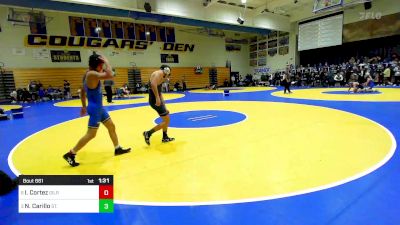 129 lbs Quarterfinal - Isaiah Cortez, Gilroy vs Nathan Carillo, St. John Bosco