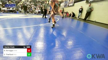 67 lbs Quarterfinal - Dalton Scruggs, Hennessey Takedown Club vs Zadok Thetford, Piedmont