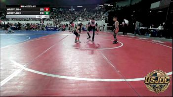 75 lbs Round Of 16 - Jacobi Holmes, Cowboy Wrestling Club vs BlaizLee Hackney, Derby Wrestling Club