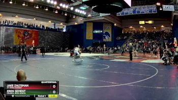 144 lbs Quarterfinal - Jake Zaltsman, St John Vianney vs Eren Sement, Council Rock North