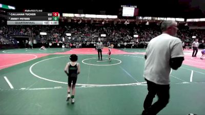 50 lbs Quarterfinal - Callahan Tucker, WAD1 vs Jimmy Peters, HHY1