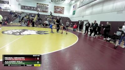 93 lbs Round 5 - Micheal Cervantes, Toppenish USA Wrestling Club vs Alejandro Ayala, Sunnyside Ironman Wrestling