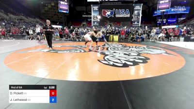 157 lbs Rnd Of 64 - Deacon Pickett, NV vs Joseph Lathwood, MA