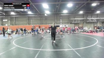 48 kg Rr Rnd 2 - Jenna Greer, PA West 2 - GK8E vs Isabella Thiel, Lady Warriors United - GK8E