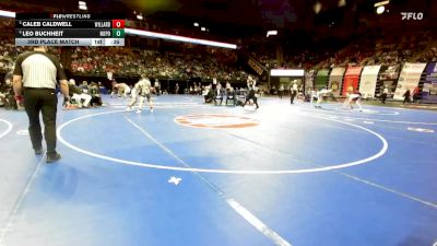 144 Class 4 lbs 3rd Place Match - Caleb Caldwell, Willard vs Leo Buchheit, North Point