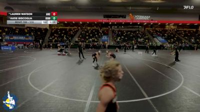 110 lbs Semifinal - Katie Biscoglia, Raccoon River-Northwest vs Lauren Watson, Ankeny