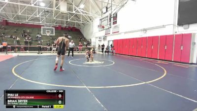 149 lbs Semifinal - Phu Le, Sacramento City College vs Brian Dryer, Rio Hondo College