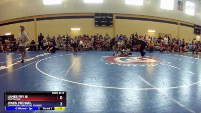 56 lbs Quarterfinal - James Fry Iii, Unattached vs Owen Michael, Contenders Wrestling Academy