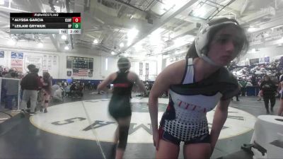 110 lbs Quarterfinal - Leilani Gryniuk, Riverside Poly vs Alyssa Garcia, Colony