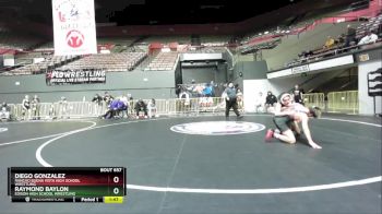 120 lbs Champ. Round 1 - Raymond Baylon, Edison High School Wrestling vs Diego Gonzalez, Rancho Buena Vista High School Wrestling