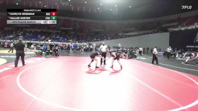 4A/3A/2A/1A Girls 135 5th Place Match - Kallee Kester, St. Helens Girls vs Katelyn Wiseman, Riverside (Boardman) Girls