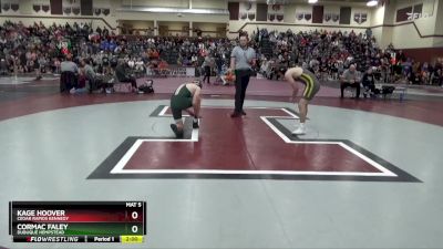 JV-28 lbs Quarterfinal - Cormac Faley, Dubuque Hempstead vs Kage Hoover, Cedar Rapids Kennedy