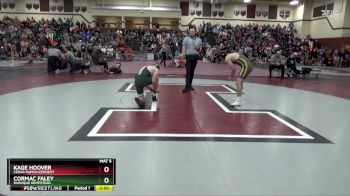JV-28 lbs Quarterfinal - Cormac Faley, Dubuque Hempstead vs Kage Hoover, Cedar Rapids Kennedy