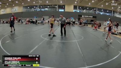 88 lbs Semifinal - Dylan Diebold, Hawkeye Wrestling vs Amarae Phillips, Noke Wrestling