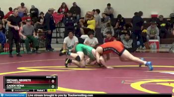 184 lbs Cons. Round 3 - Michael Negrete, Sierra College vs Caden Noha, Shasta College