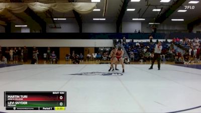 149 lbs Cons. Semi - Martin Turi, King`s College vs Levi Snyder, Messiah