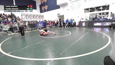 106 lbs 3rd Place Match - Daniel Barajas, Downey vs Mark Ramirez, Palm Desert