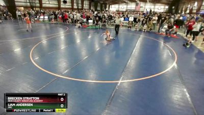 52 lbs Semifinal - Brecken Stratton, Iron County Wrestling Academy vs Liam Andersen, JWC