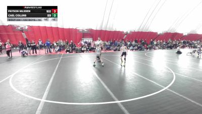 12U Boys - 78 lbs Cons. Round 4 - Payson Nilssen, Wisconsin vs Cael Collins, DC Elite Wrestling