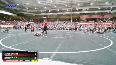 52 lbs Champ. Round 3 - Maverick Eck, Brawlers vs James Kaighin, Tonganoxie