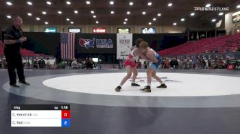 41 kg Consolation - Carter Kendrick, Legends Of Gold vs Case Bell, Contenders Wrestling Academy