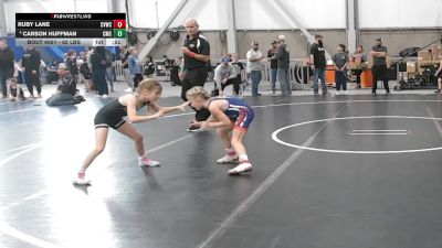 62 lbs Quarters - Ruby Lane, Clearwater Valley Wrestling Club vs Carson Huffman, Cowboy Mat Club
