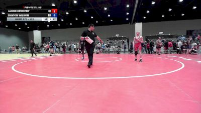 132 lbs Cons. Round 2 - Jaxon Kennedy, OK vs Davion Wilson, MO