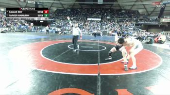 Boys 2A 132 lbs Champ. Round 1 - Parker Hamilton, Deer Park vs Dallas Guy, Orting