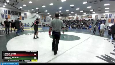 215 lbs Champ. Round 1 - Manuel Mendez, Santa Paula vs Jordy Ortiz, Sierra Vista