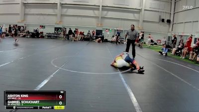 92 lbs Finals (2 Team) - Ashton King, WV Wild vs Gabriel Schuchart, 84 Athletes